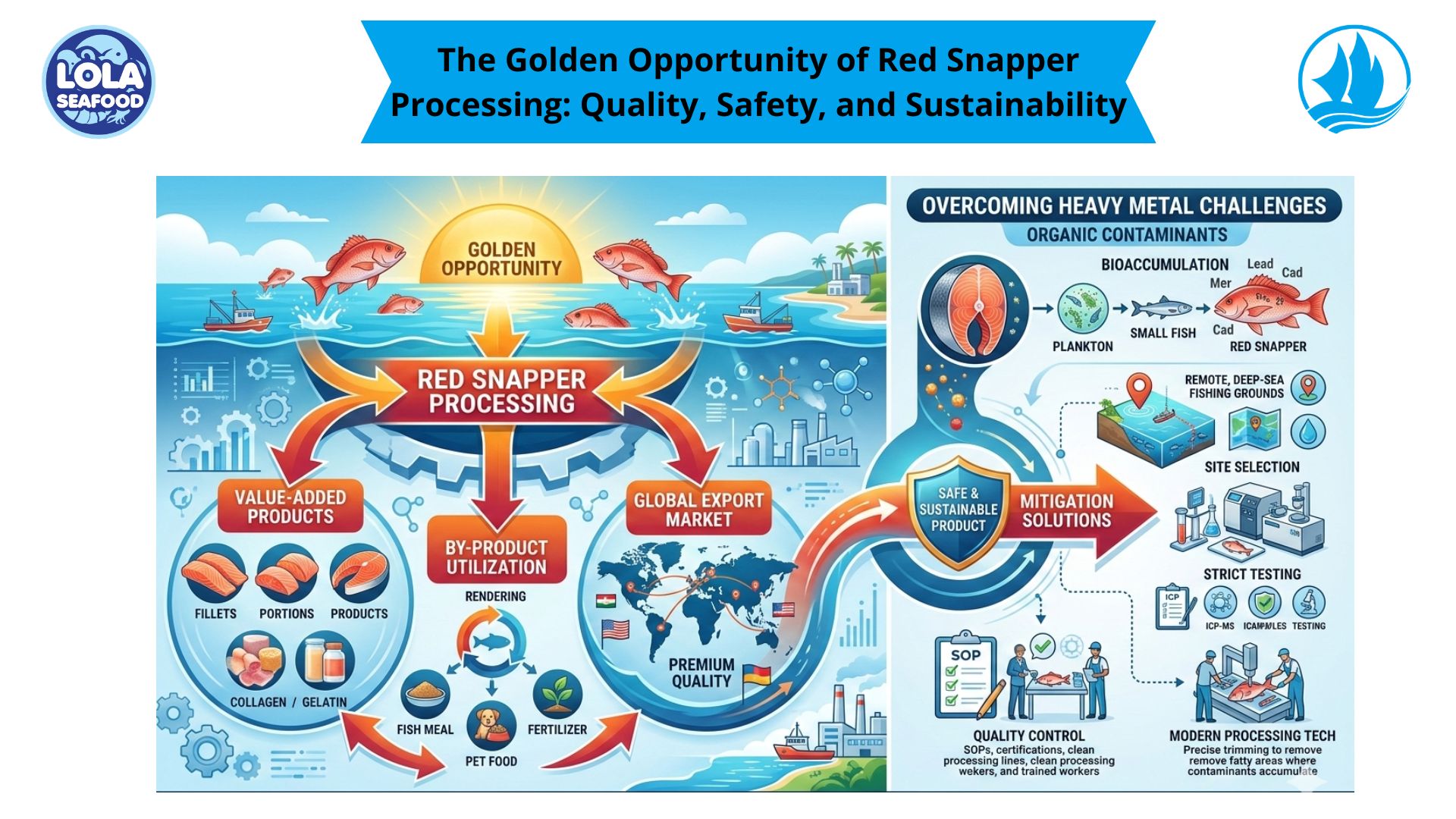 The Golden Opportunity of Red Snapper Processing: Quality, Safety, and Sustainability